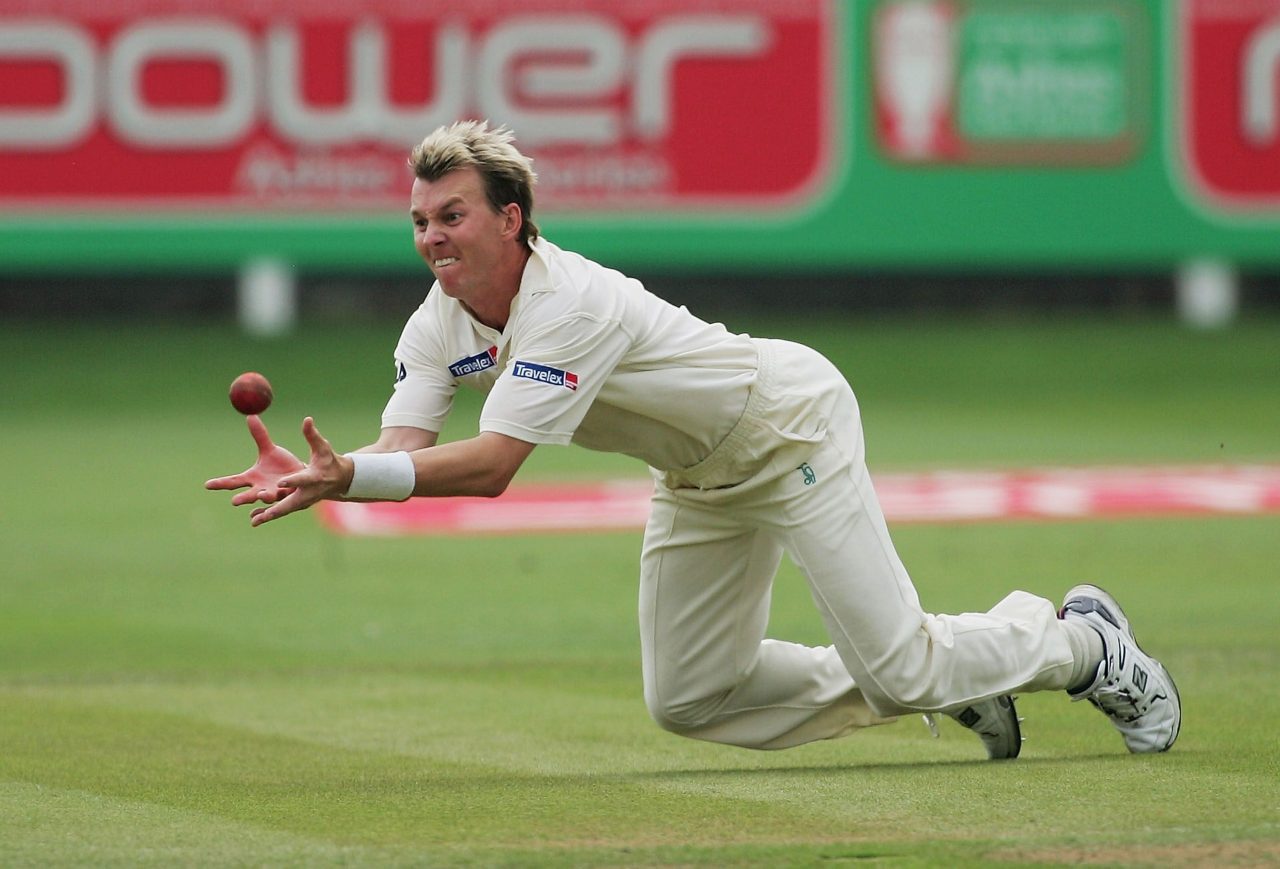 Brett Lee Catches The Ball Photos