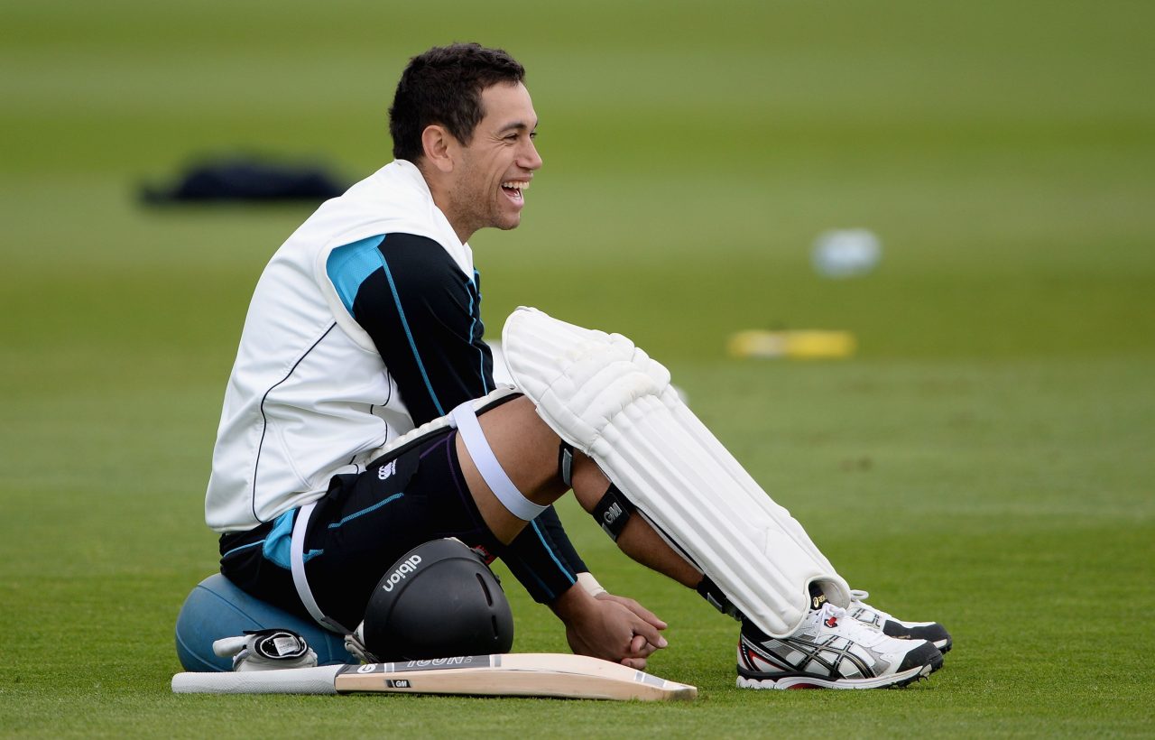 Ross Taylor Relaxing At Practice Session
