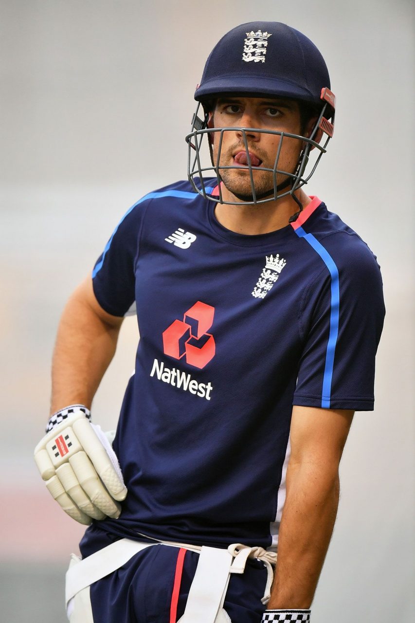 Alastair Cook Bats In Net Session