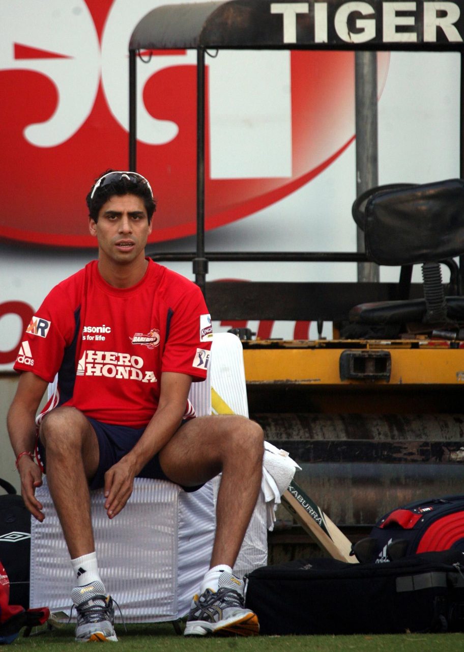 Ashish Nehra At A Delhi Daredevils Practice Session