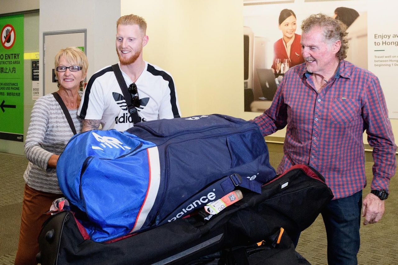 Ben Stokes And His Parents