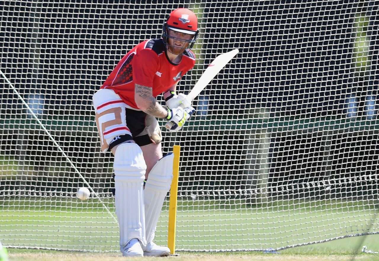 Ben Stokes Has A Hit In The Nets