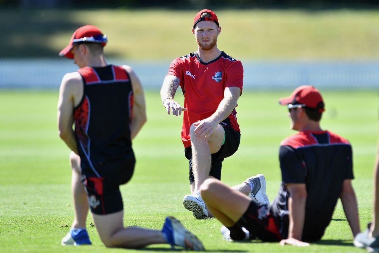 Ben Stokes Trains With His Canterbury Team Mates