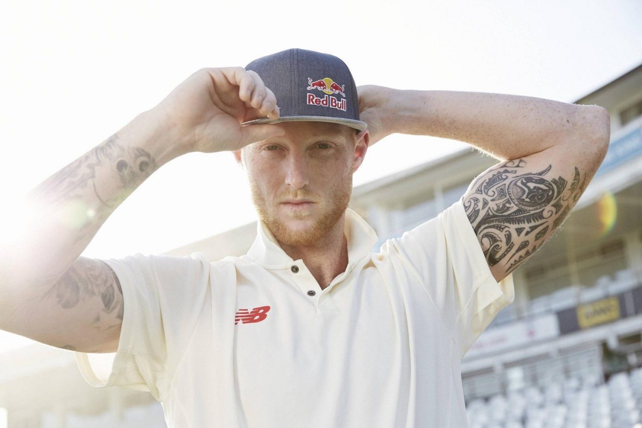 Ben Stokes Wears Red Bull Cap