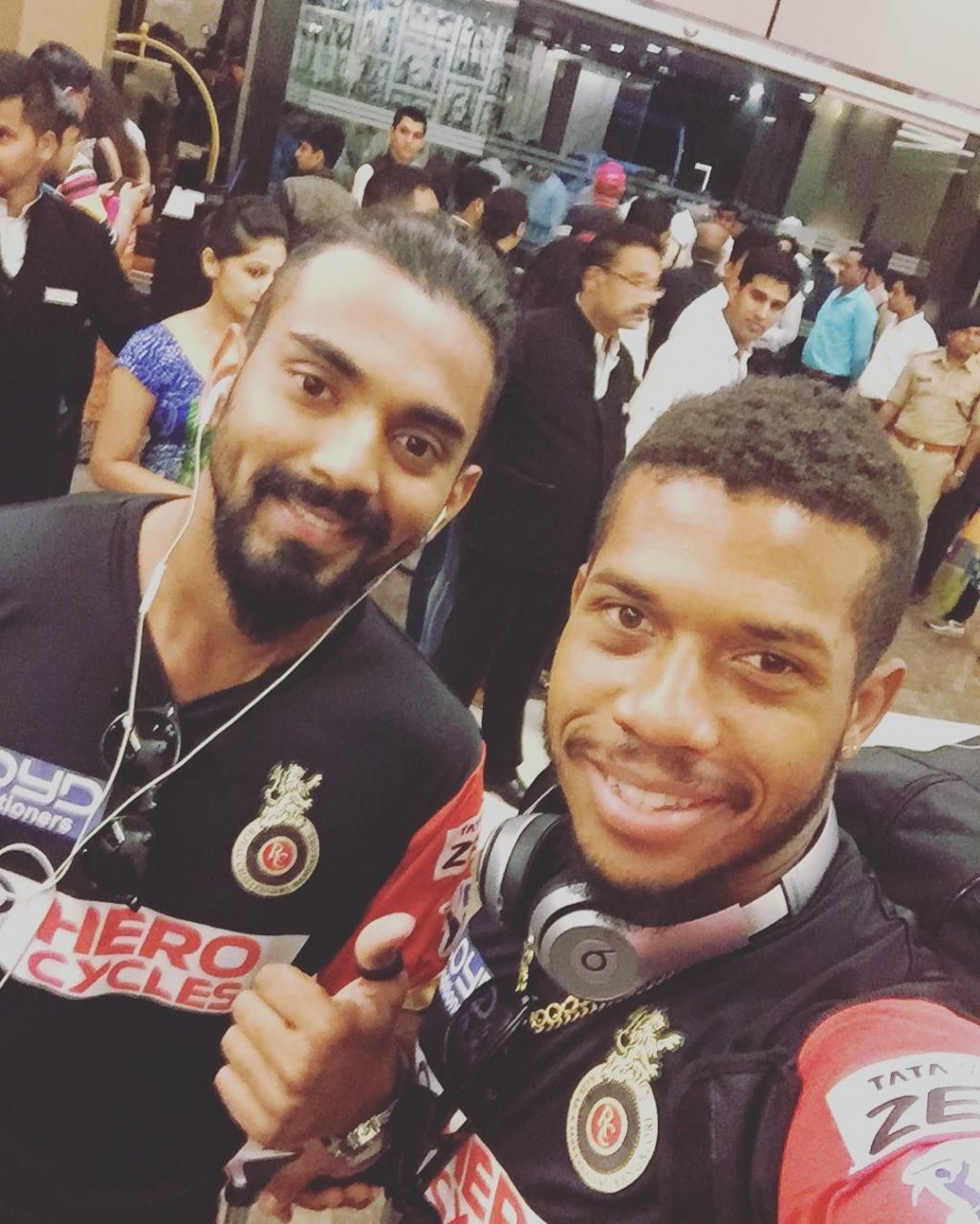 Chris Jordan And KL Rahul Selfie Pics