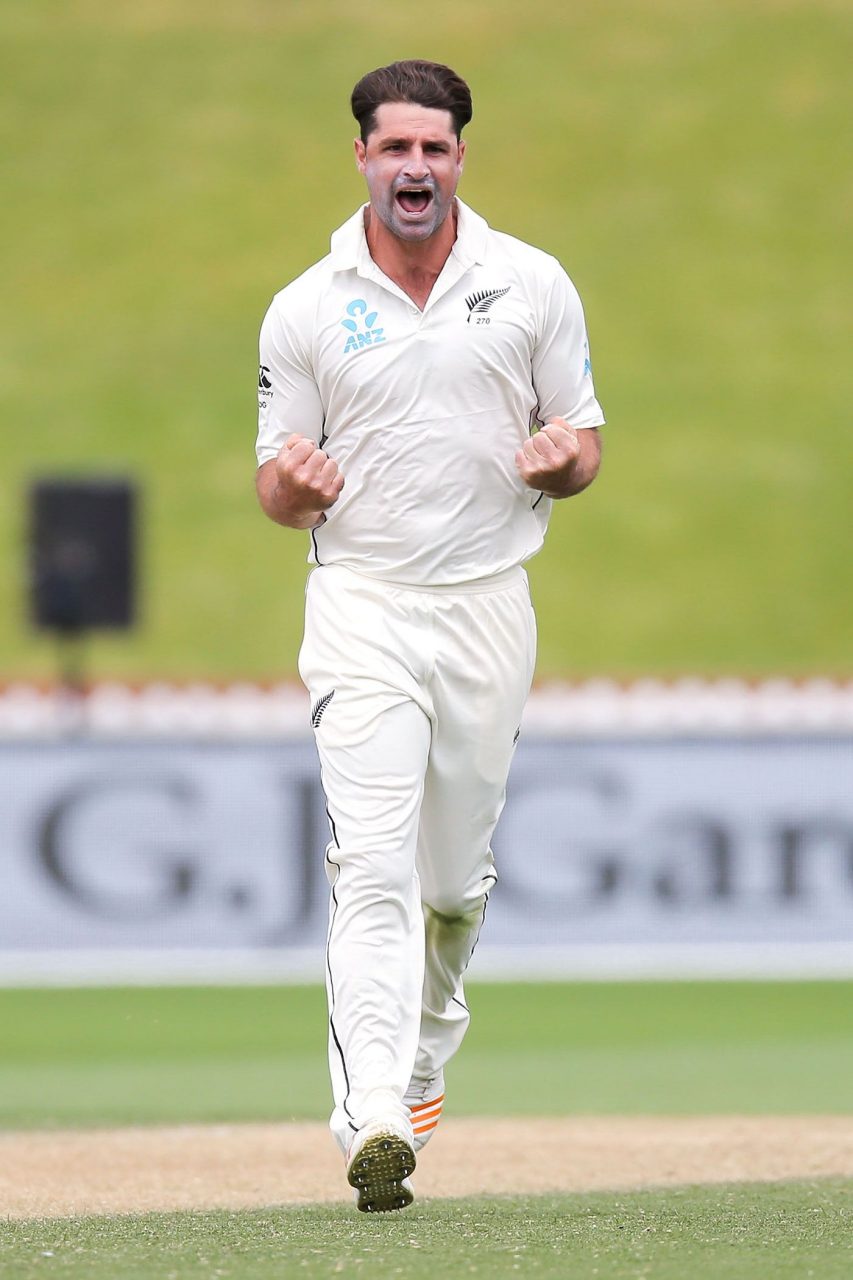 Colin De Grandhomme Celebrates A Wicket