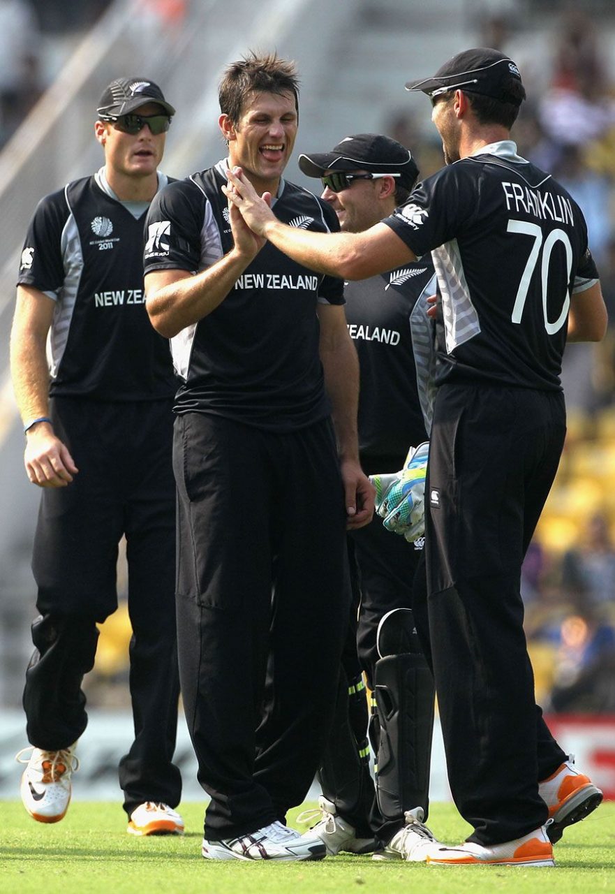 Hamish Bennett Celebrates A Wicket