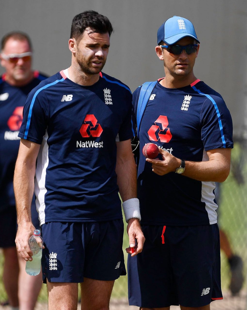 James Anderson Has A Chat With Bowling Consultant Shane Bond