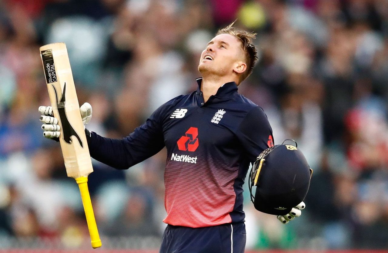 Jason Roy Celebrates His Century