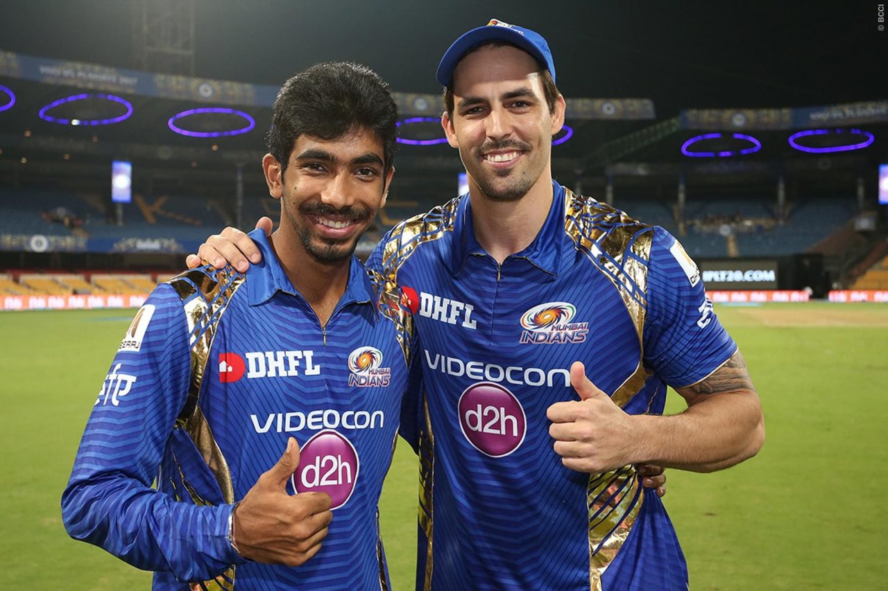 Jasprit Bumrah And Mitchell Johnson Pics