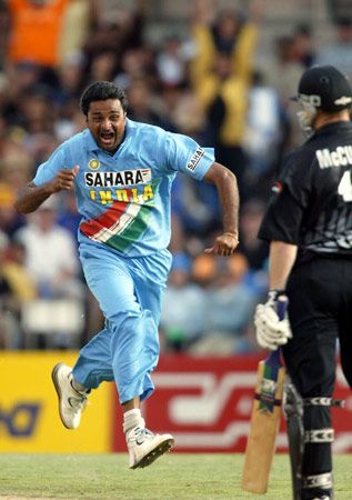 Javagal Srinath Celebrates The Wicket