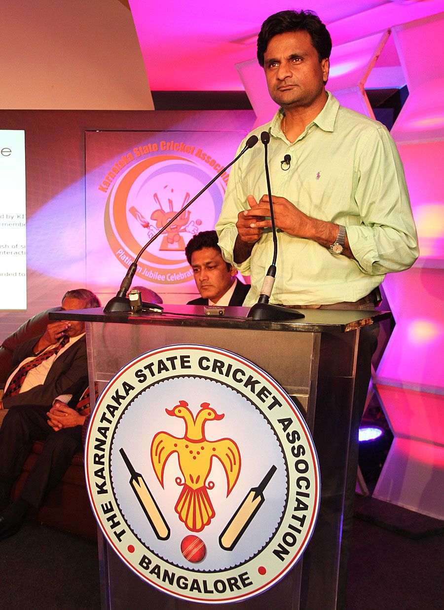 Javagal Srinath Speaks At The Launch Of The Ksca Platinum Jubilee