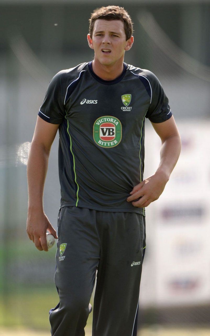 Josh Hazlewood At Practice Session