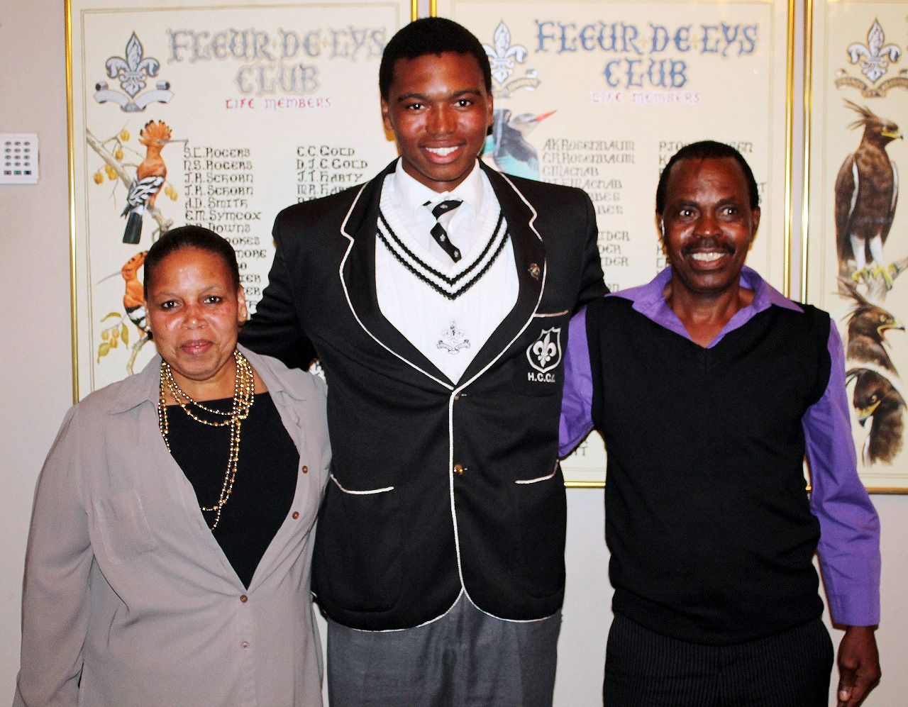 Lungi Ngidi With His Parents