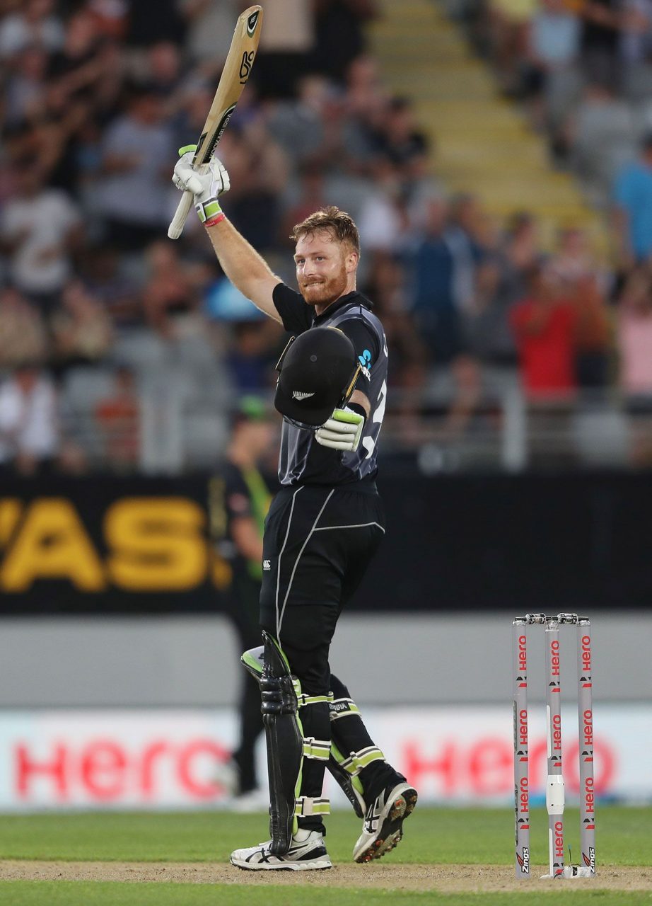 Martin Guptill Century Celebrations