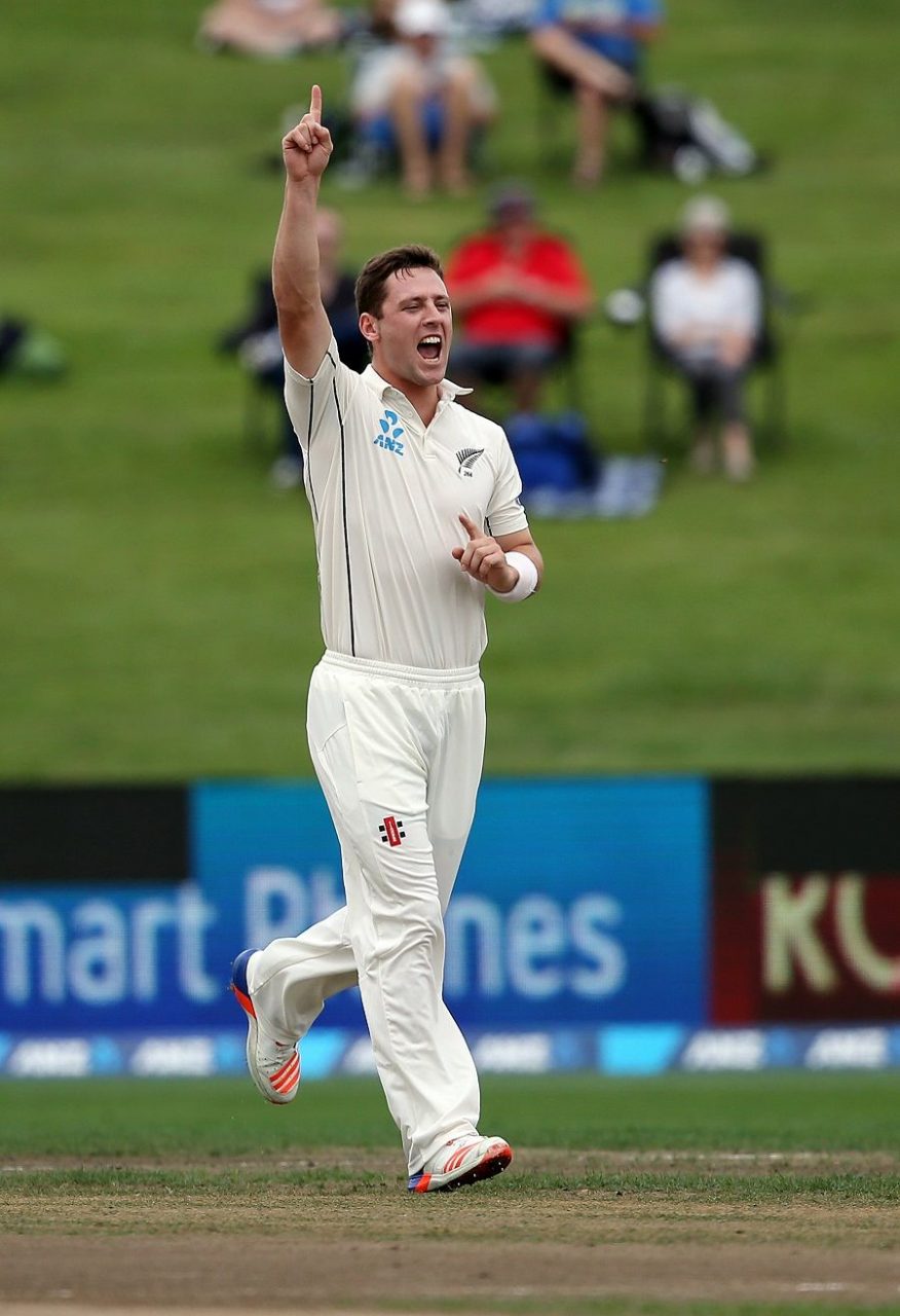 Matt Henry Celebrates A Wicket