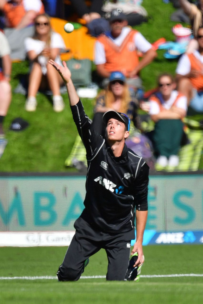 Mitchell Santner Wait To Catch The Ball