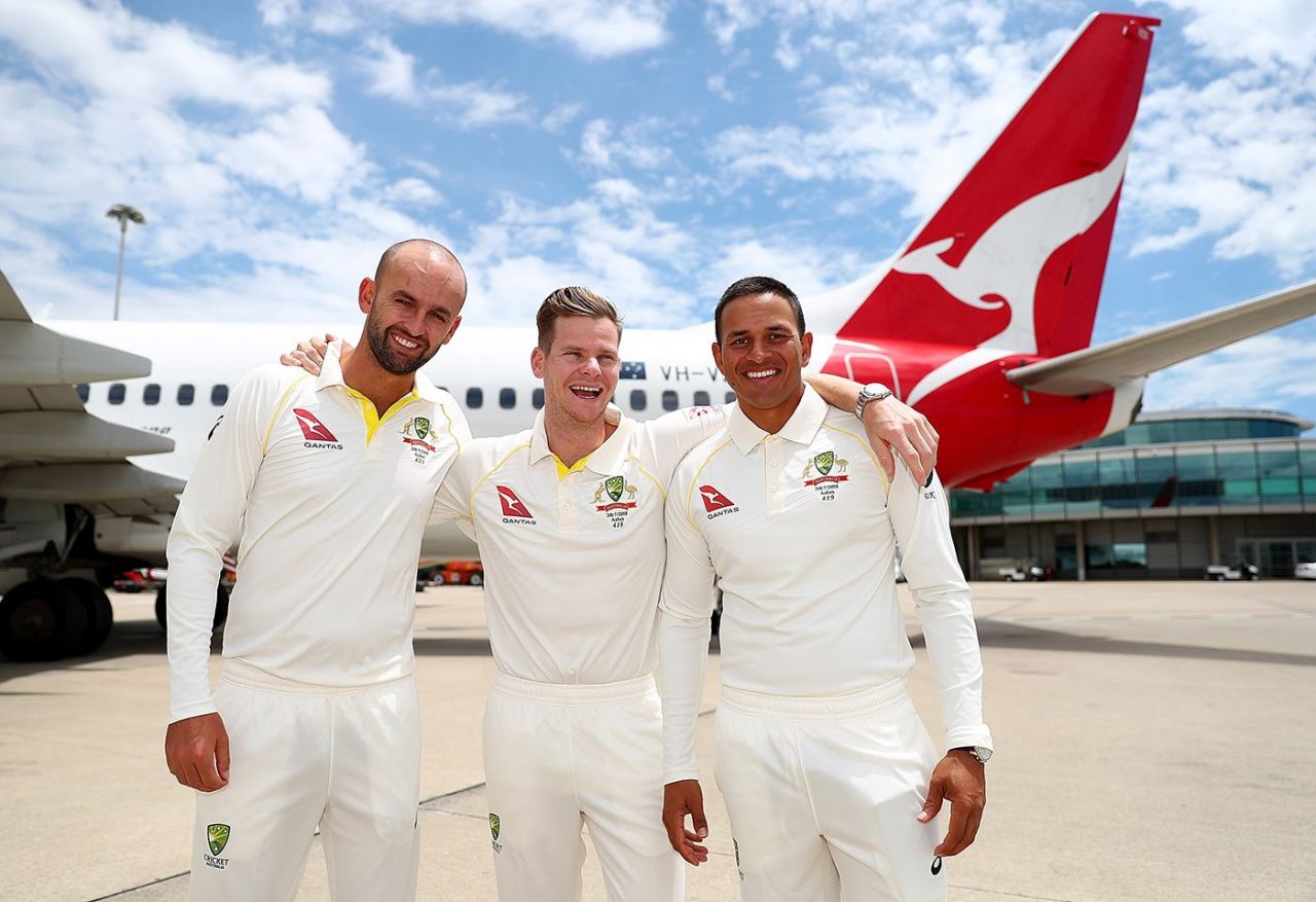 Nathan Lyon, Steven Smith And Usman Khawaja