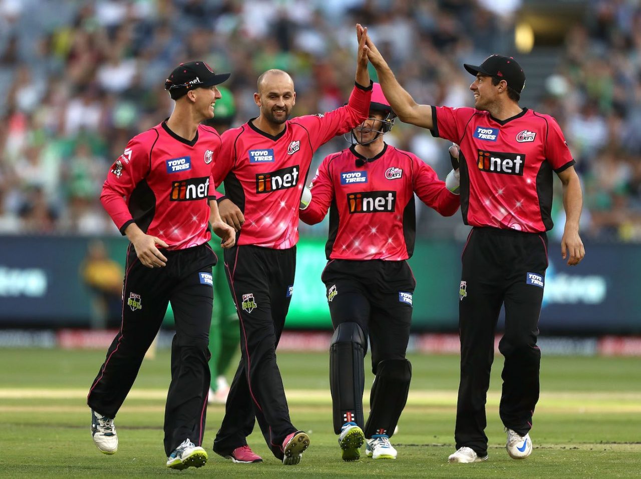 Nathan Lyon Celebrates