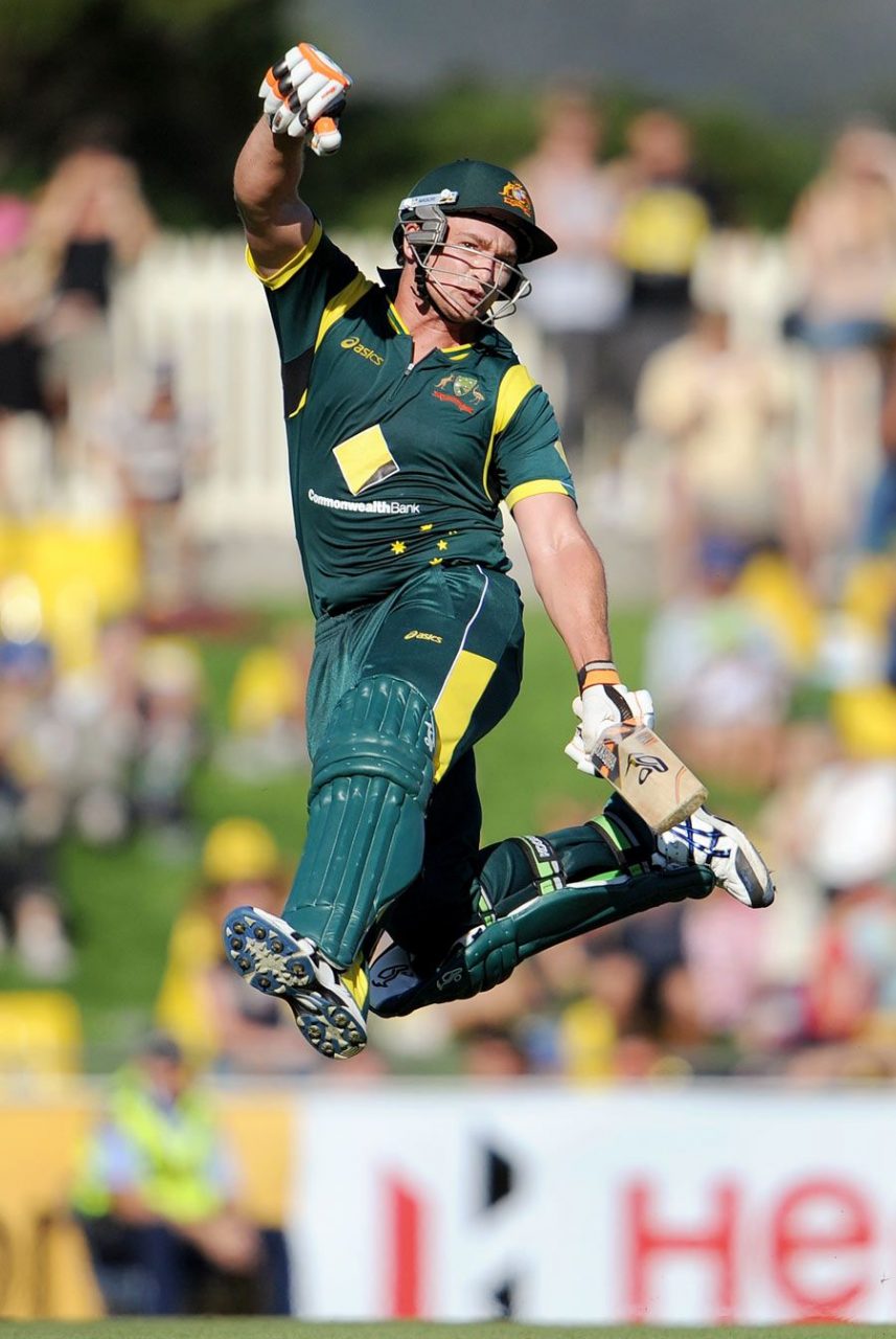 Peter Forrest Jumps For Joy On Reaching His Hundred