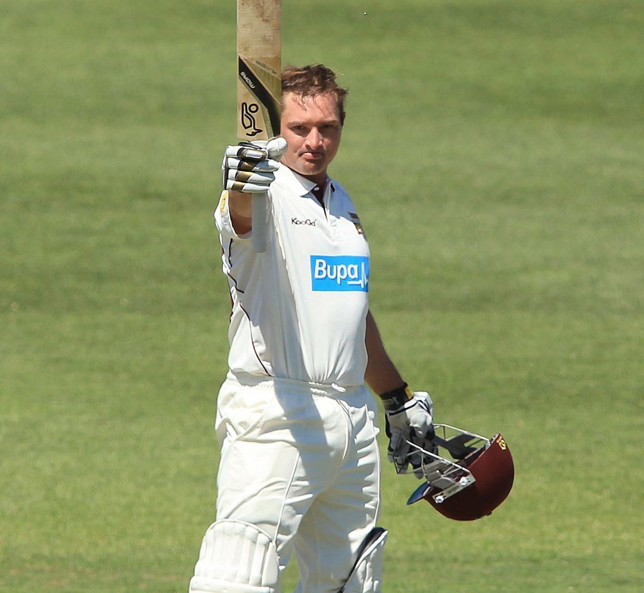 Peter Forrest Raising His Bat