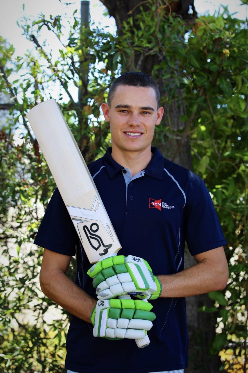 Sam Heazlett With His Bat Pics