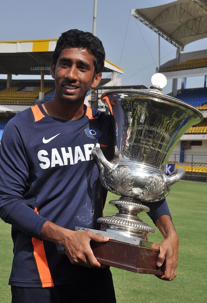 Wriddhiman Saha With The Duleep Trophy