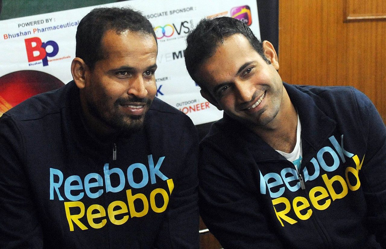 Yusuf Pathan And Irfan Pathan At The Launch Of Cricket Champs For Kids