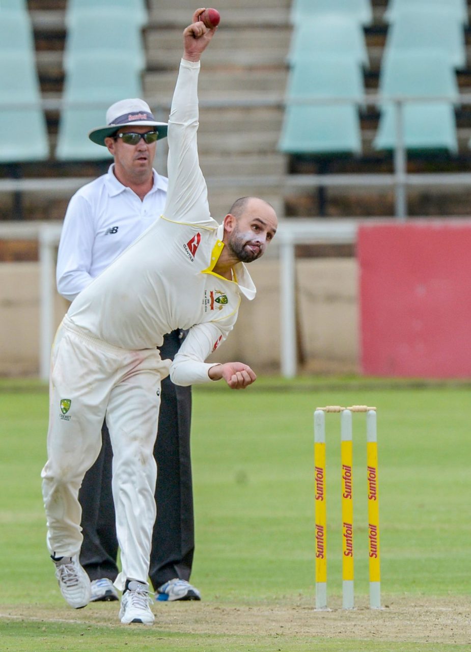 Aggressive Bowling Pics Of Nathan Lyon