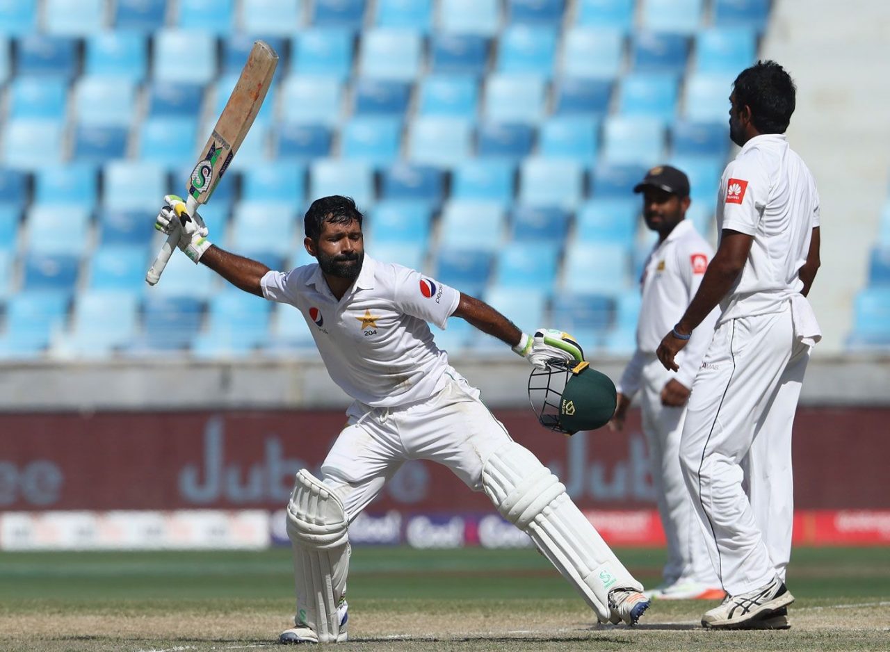 Asad Shafiq Celebrates His Century