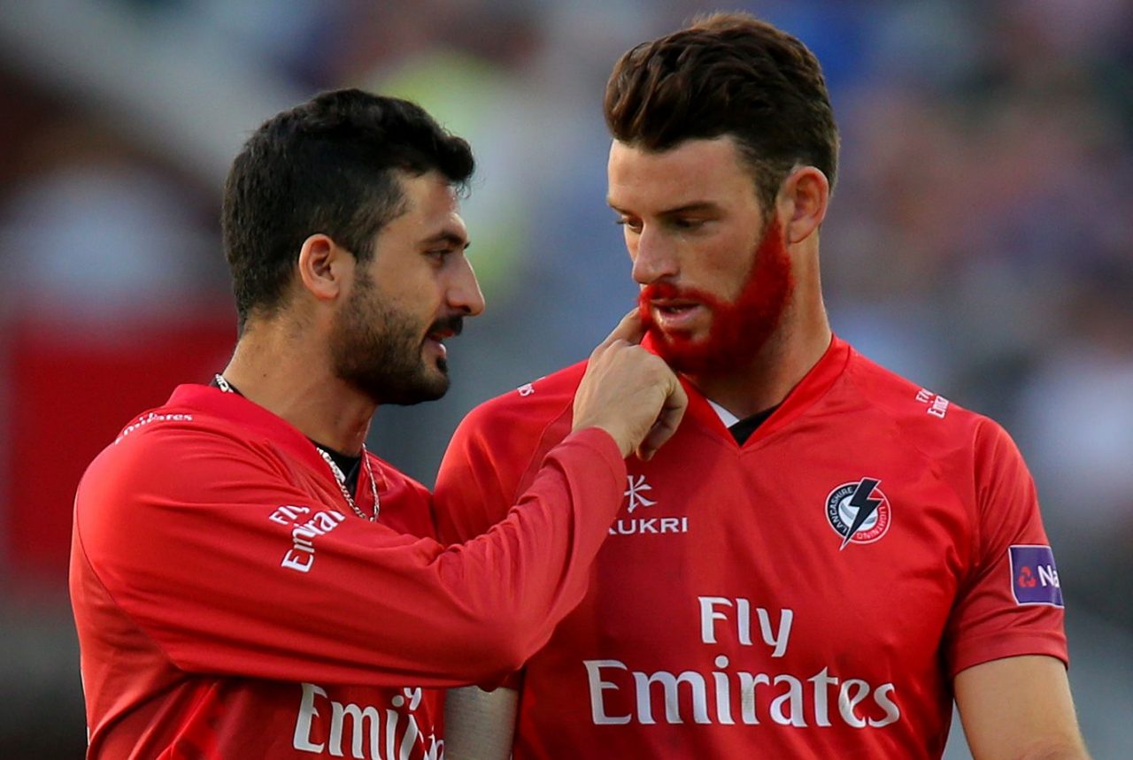 Junaid Khan Inspects Jordan Clark's Beard