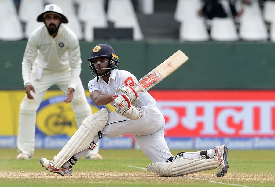Kusal Mendis Play Sweep Shot In Test Match