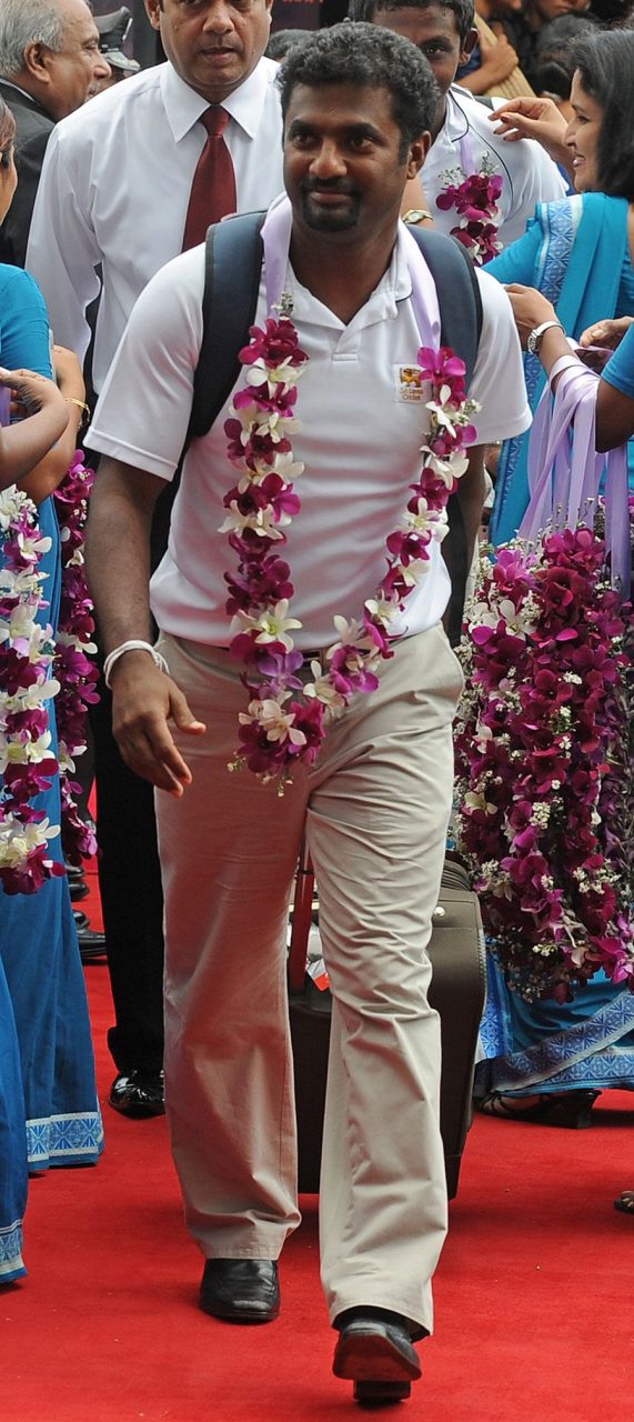 Muttiah Muralitharan Arrives To Warm Welcome