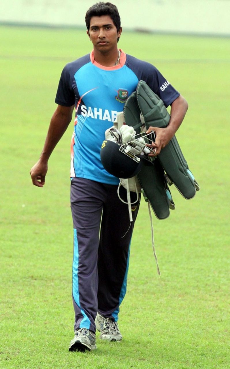 Soumya Sarkar During A Training Session